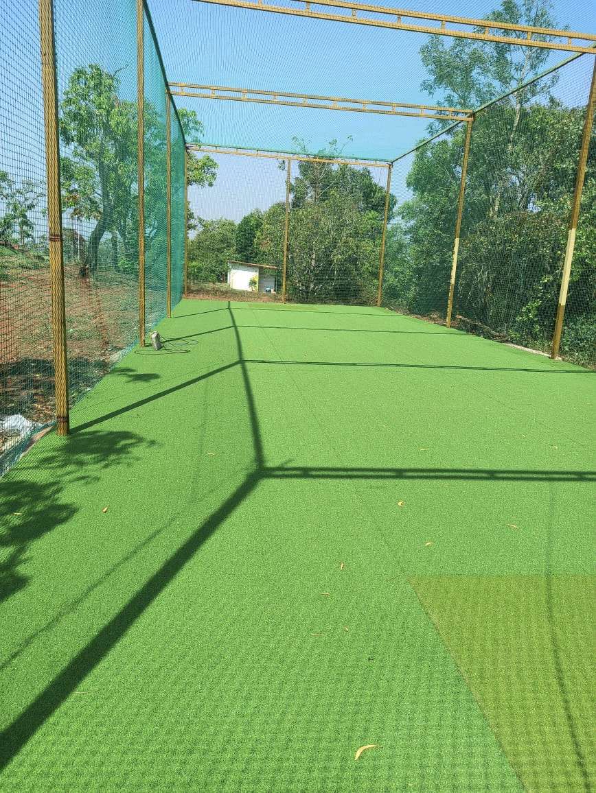 Artificial turf cricket practice enclosure for Cricket turf nets Chennai by YPL Safety Nets Chennai. Artificial turf cricket practice enclosure for Cricket turf nets Chennai by YPL Safety Nets Chennai.