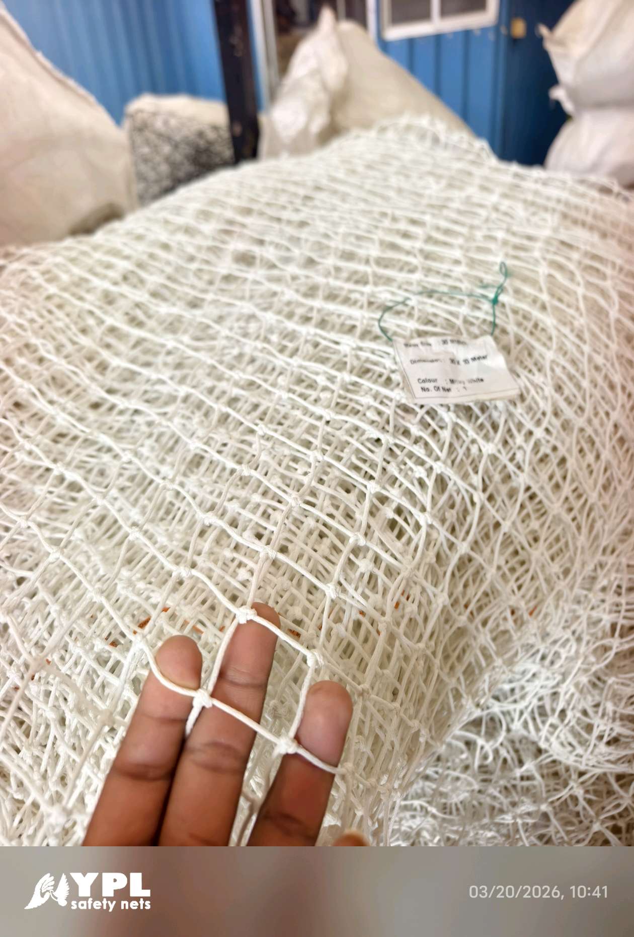 5mm heavy nylon net stock weighed per kg before cutting